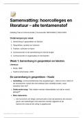 Samenvatting Inleiding Taal en Communicatie: hoorcolleges en literatuur – alle tentamenstof