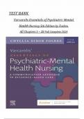 Comprehensive Test Bank for 'Varcarolis' Essentials of Psychiatric Mental Health Nursing, 5th Edition' by Chyllia Dixon Fosbre – Complete Review & Practice.