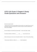 CSTU 101 Exam 2 Chapter 6 Study Guide Questions and Answers