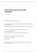 CSTU EXAM QUESTIONS AND ANSWERS