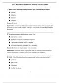 ACT WorkKeys Business Writing Practice Exam