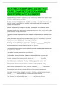 HARTMAN'S NURSING ASSISTANT CARE CHAPTER 18 EXAM GUIDE QUESTIONS AND ANSWERS