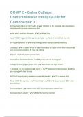 COMP 2 - Galen College_ Comprehensive Study Guide for Composition II - Copy