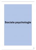 Samenvatting -  Sociale psychologie '24-'25 VOLLEDIG