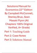 Economics 22nd Edition By Campbell McConnell, Stanley Brue, Sean Masaki Flynn (Solutions Manual)