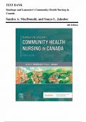 Test Bank for Stanhope and Lancaster’s Community Health Nursing in Canada,4th edition by Sandra MacDonald & Sonya (1)