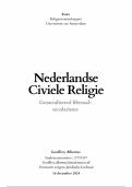 Essay Utopia's en toekomstvisies: Nederlandse Civiele Religie (9,5)