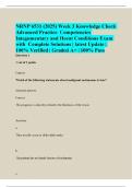 NRNP 6531 (2025) Week 3 Knowledge Check Advanced Practice Competencies Integumentary and Heent Conditions Exam with Complete Solutions | latest Update | 100% Verified | Graded A+ | 100% Pass