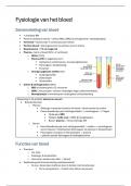 Samenvatting: bloed -  Fysiologie II