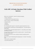 SAFe SPC 4.0 Study Questions With Verified Answers