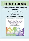 Test Bank for Community and Public Health Nursing: Evidence for Practice, 3rd Edition by DeMarco, Walsh, Verified Chapters 1 - 25, Complete Newest Version