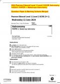 2024 Pearson Edexcel Level 1/Level 2 GCSE Astronomy  1AS0/01 PAPER 1: Naked-eye Astronomy.  Question Paper & Marking Scheme Merged  Pearson Edexcel Level 1/Level 2 GCSE (9–1)  Wednesday 12 June 2024  Morning (Time: 1 hour 45 minutes)  Paper  reference  1A