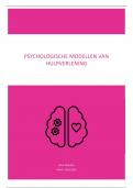 Psychologische modellen in de hulpverlening