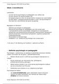 samenvatting week 1 psychologie en pedagogiek social work menstheorie A