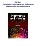 TEST BANK for Informatics and Nursing Opportunities and Challenges  6th Edition by Sewell all chapters covered