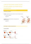 samenvatting Neurofysiologie - Concepten rond synaptische schakelingen 