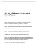 CRJ 100 ASU Exam1 Questions and Correct Answers