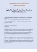 Alpha Phi Alpha Pretest Exam Questions With Verified Answers