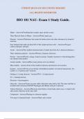 BIO 181 NAU- Exam 1 Study Guide.