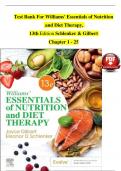 Test Bank For Williams' Essentials of Nutrition  and Diet Therapy,  13th Edition Schlenker & Gilbert  Chapter 1 - 25