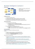 Summary Business Intelligence for Data Science Lecture 3 | Master Data Science & Society