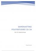 VOLLEDIGE samenvatting: Politiestudies ('24-'25) + mogelijke EXAMENVRAGEN + toetsvragen