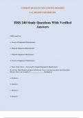 IDIS 240 Study Questions With Verified Answers