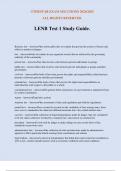 LENB Test 1 Study Guide.