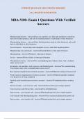 MBA 5100- Exam 1 Questions With Verified Answers