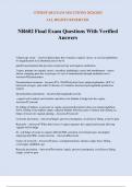 NR602 Final Exam Questions With Verified Answers