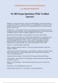 Nr 602 Exam Questions With Verified Answers