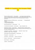  CMMB 411 Questions And Answers Rated A+.