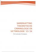 VOLLEDIGE samenvatting: Theoretische Criminologie en Victimologie ('24-'25)