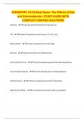 CHEMISTRY- 3 6.10 Real Gases: The Effects of Size and Intermolecular- STUDY GUIDE WITH COMPLETE VERIFIED SOLUTIONS