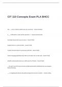 CIT 110 Concepts Exam PLA BHCC