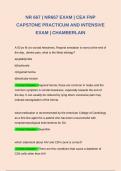 NR 667 | NR667 EXAM | CEA FNP CAPSTONE PRACTICUM AND INTENSIVE EXAM | CHAMBERLAIN