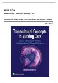 Test Bank - Transcultural Concepts in Nursing Care, 9th Edition (Boyle, 2024), Chapter 1-13 | All Chapters