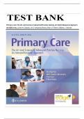 Test Bank for Primary care art, and science of advanced practice nursing an inter-professional approach, 6th Edition by Lynne M. Dunphy, Jil E. Winland-Brown, Brian Parter & Debera J. James | 9781719644655|All the chapters | LATEST