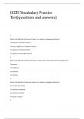 IELTS Vocabulary Practice Test