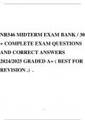 NR546 MIDTERM EXAM BANK / 300+ COMPLETE EXAM QUESTIONS AND CORRECT ANSWERS 2024/2025 GRADED A+ ( BEST FOR REVISION .) .