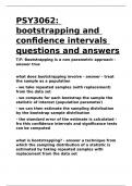 PSY3062 bootstrapping and confidence intervals questions and answers.docx