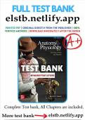 Test Bank for Anatomy & Physiology: The Unity of Form and Function, 10th Edition  by Saladin |Complete Elaborated & Latest Test Bank. All Chapters included & updated