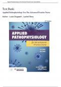 Test Bank- Applied Pathophysiology for the Advanced Practice Nurse 2nd Edition( Lucie Dlugasch,2023) Latest Edition|| All Chapters