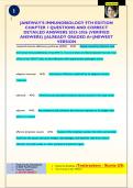 JANEWAY'S IMMUNOBIOLOGY 9TH EDITION  CHAPTER 1 QUESTIONS AND CORRECT  DETAILED ANSWERS 2025-2026 (VERIFIED  ANSWERS) ||ALREADY GRADED A+||NEWEST  VERSION