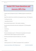 Aerial CDC Exam Questions and Answers 100% Pass