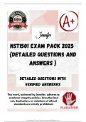 NST1501 EXAM PACK 2025  {DETAILED QUESTIONS AND ANSWERS }