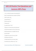 ASE A5 Practice Test Questions and Answers 100% Passs