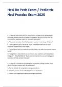 Hesi Rn Peds Exam / Pediatric Hesi Practice Exam 2025 A 12-year-old male client tells the nurse that he is happy to be taking growth hormones because now he can expect to grow and be just as tall as all of his friends. What response is best for the nurse 