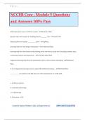 NCCER Core - Module 5 Questions and Answers 100% Pass