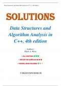 Solutions for Data Structures And Algorithm Analysis In C++ 4th Edition by Mark A. Weiss, Chapters 1-12